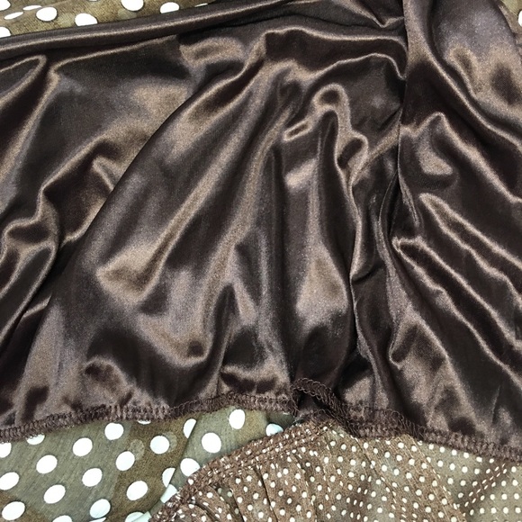 Urban Mango Brown Sheer Dress - Picture 7 of 7